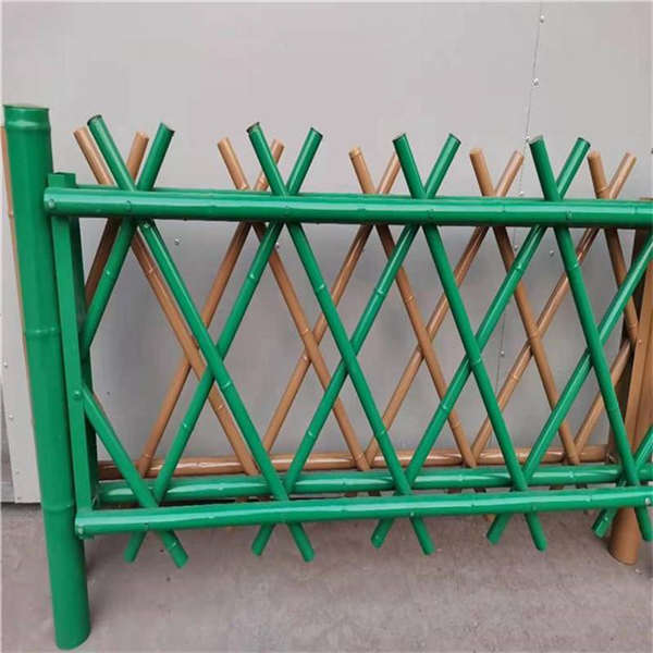 水泥仿竹護欄 園林隔離柵 亭子竹籬笆防護網泓宸輝棕色綠色