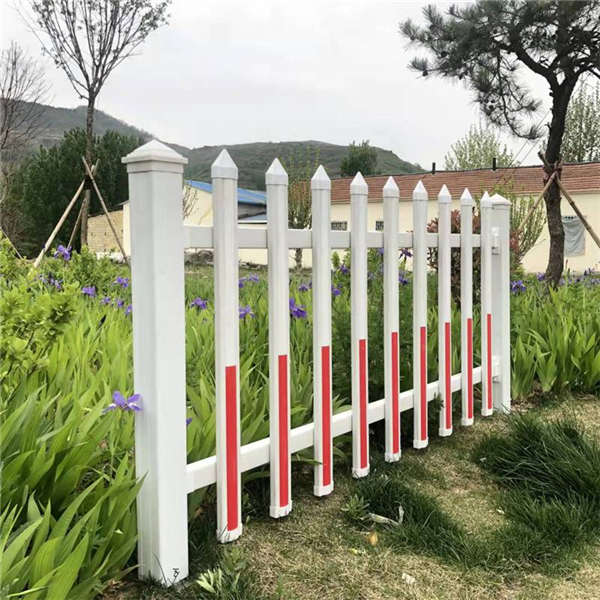 城市道路隔離欄桿 花圃花園柵欄 白色隔離防護(hù)網(wǎng)綠白色